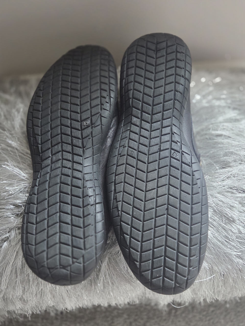 Coach Black Leather Men's Slip-On Loafers with Silver Buckle Barely warn - Picture 4 of 10